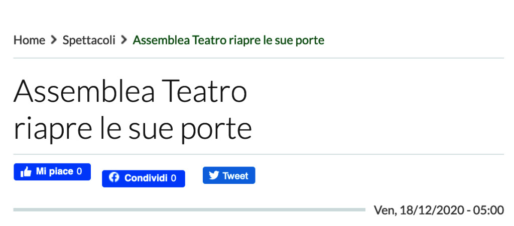 METRO-assemblea teatro riapre le sue porte