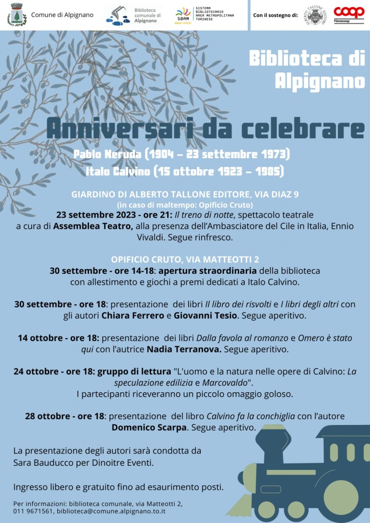 alpignano neruda TREN NOCTURNO TRENO DI NOTTE